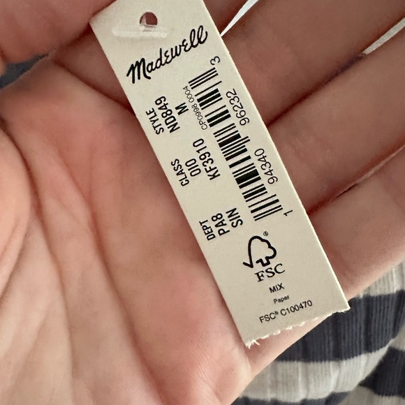 Madewell Ursula Stripe Ribbed Tee - Picture 3 of 4